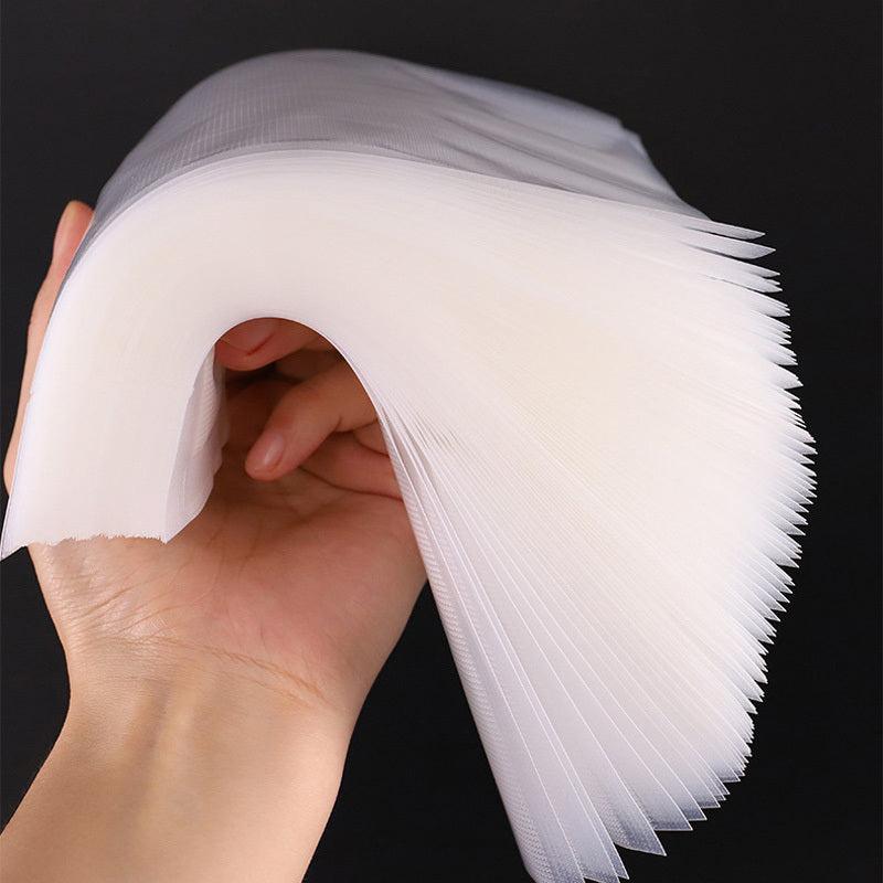 100pcs Textured Vacuum Packaging Sealing Food Preservation Bag Transparent