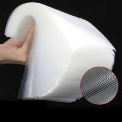 100pcs Textured Vacuum Packaging Sealing Food Preservation Bag Transparent