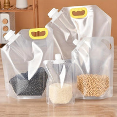 1pc Food Storage Bag With Spout Sealed Moisture Proof Hand held Nozzle Storage