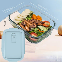 Glass Lunch Box Leakproof Food Container for Teenagers Workers School Camping