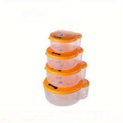 4pcs Food Storage Box For Snacks Fresh keeping Box Sealed Box With Lid