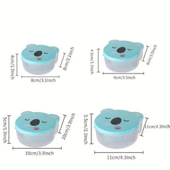 4pcs Food Storage Box For Snacks Fresh keeping Box Sealed Box With Lid