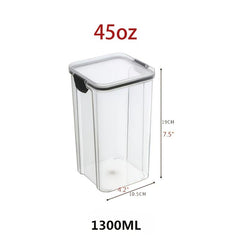 Easy Clean Plastic Food Storage Container Keep Food Fresh & Organized