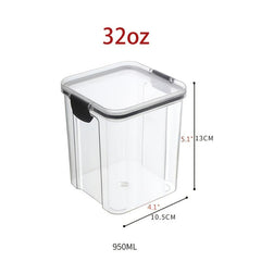 Easy Clean Plastic Food Storage Container Keep Food Fresh & Organized