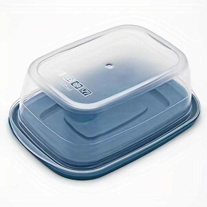 10pcs Rectangular Plastic Partial Boxes Set With Lids 0.53 Quarts