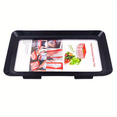 1pc Food Plastic Preservation Tray Stackable Food Tray Reusable