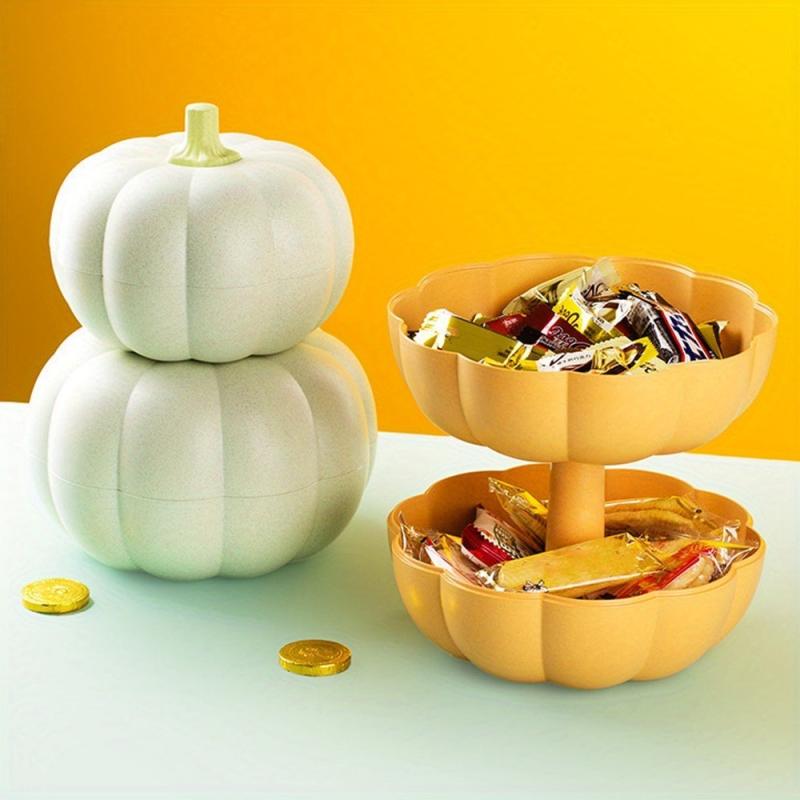 Pumpkin Fruit Plate Candy Box for Halloween