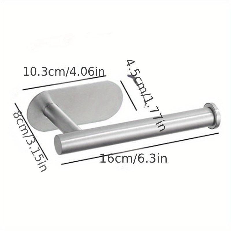 Stainless Steel Paper Towel Holder Self Adhesive or Wall Mounted Tissue Storage