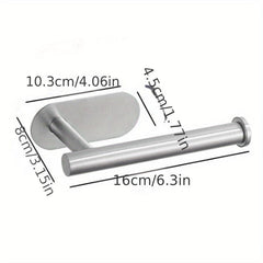 Stainless Steel Paper Towel Holder Self Adhesive or Wall Mounted Tissue Storage