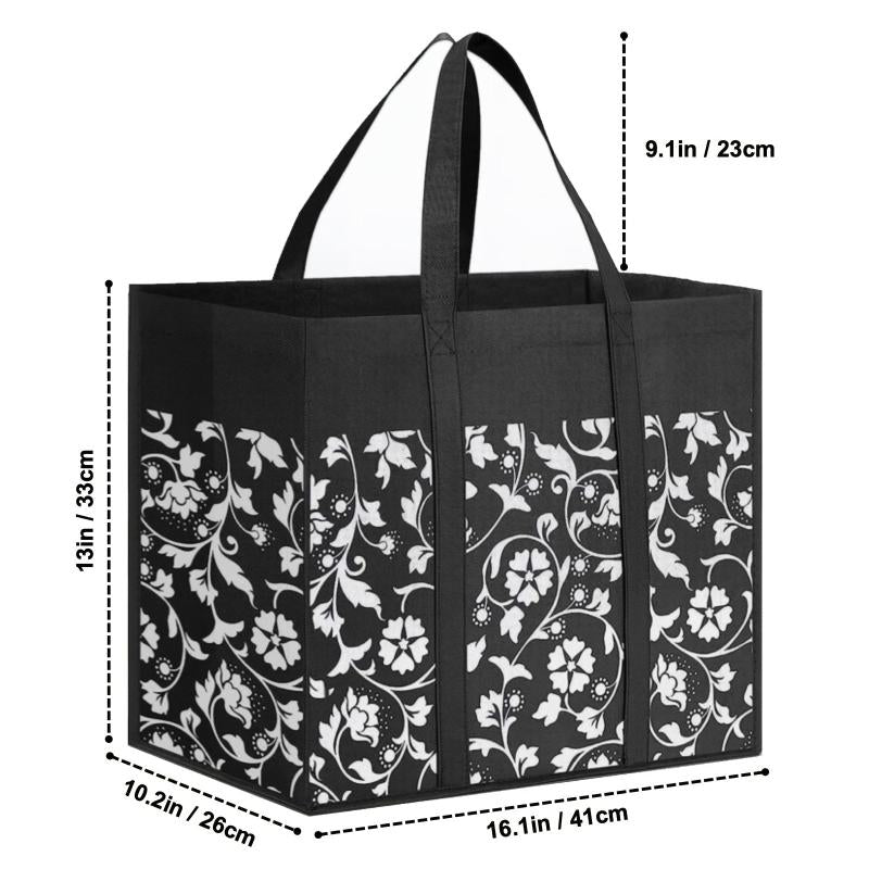 Durable Foldable Shopping Tote Bags Water Resistant Storage for Groceries