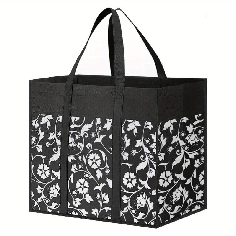 Durable Foldable Shopping Tote Bags Water Resistant Storage for Groceries