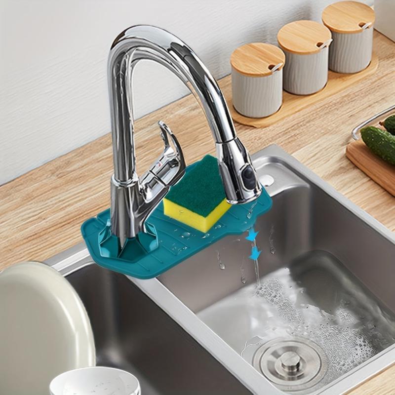 Silicone Faucet Absorbent Mat Countertop Protector Sink Splash Guard