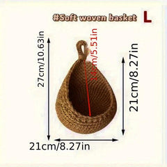 Teardrop Shaped Wire Fruit Basket for Storage and Display