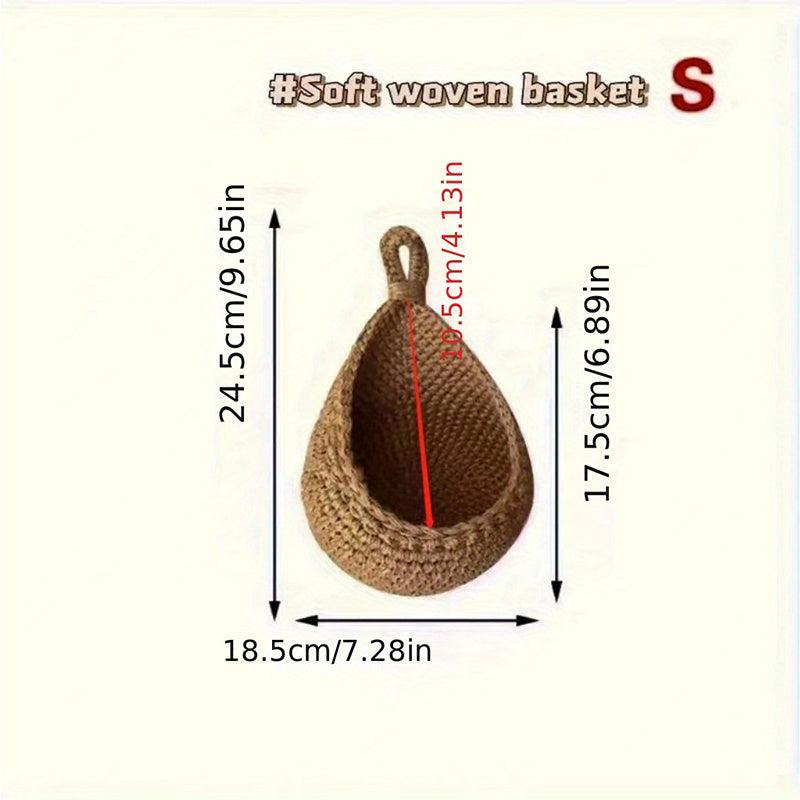 Teardrop Shaped Wire Fruit Basket for Storage and Display