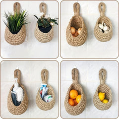 Teardrop Shaped Wire Fruit Basket for Storage and Display