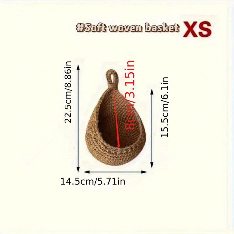 Teardrop Shaped Wire Fruit Basket for Storage and Display
