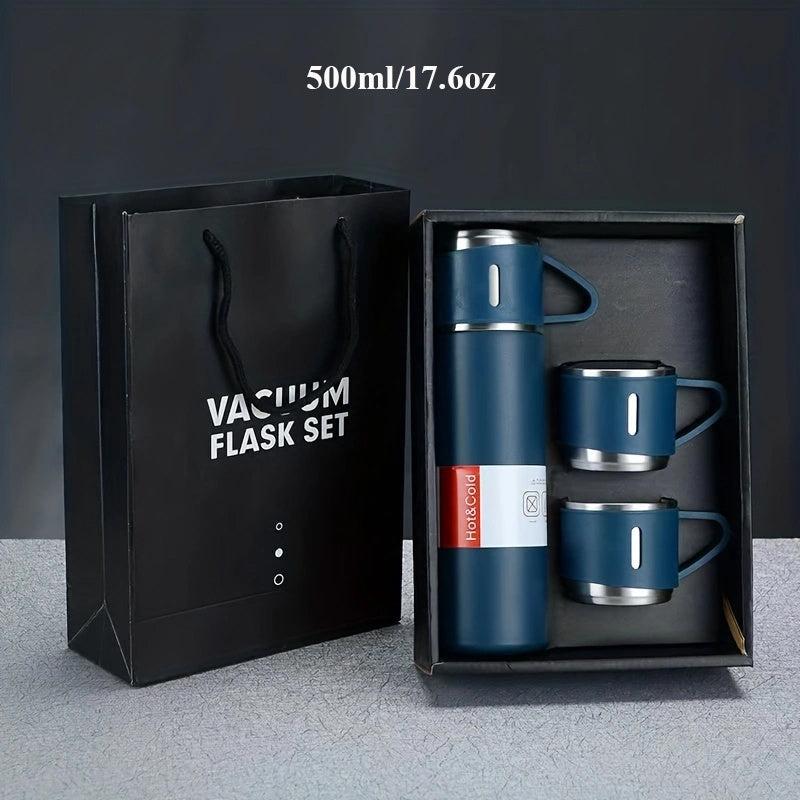 Double Layer Stainless Steel Thermal Cup Set