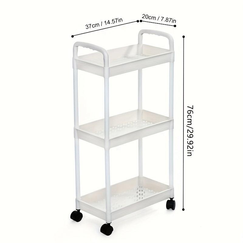 Narrow Sink Storage Rack Floor layer Small Storage Strolley Kitchen Organizer