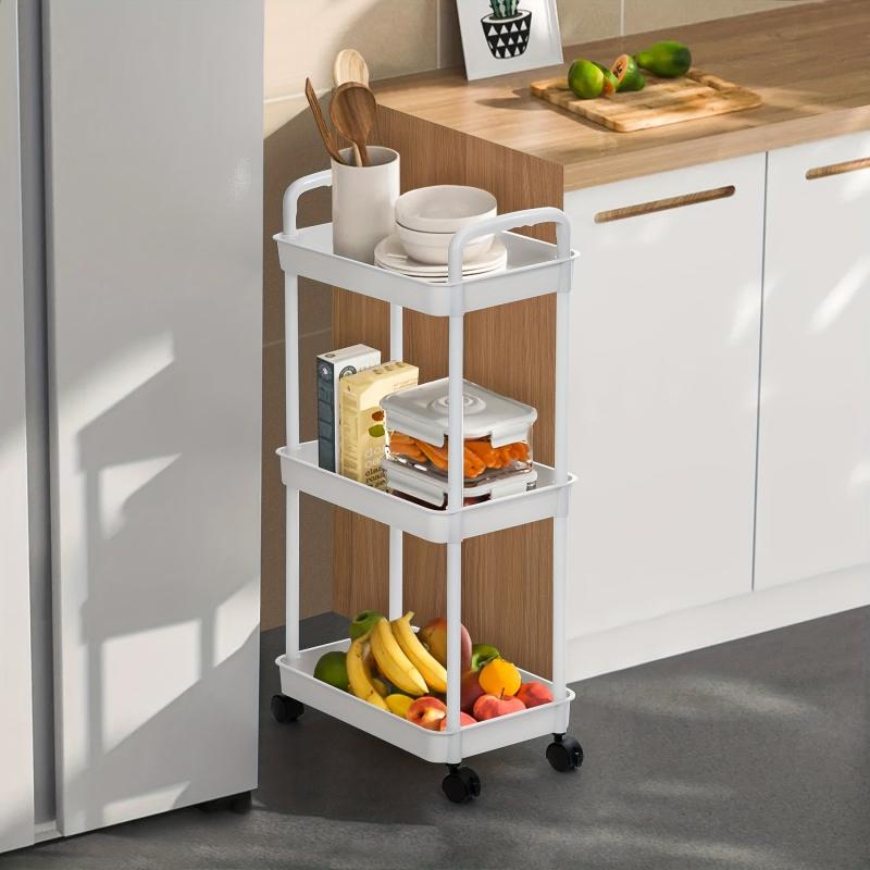 Narrow Sink Storage Rack Floor layer Small Storage Strolley Kitchen Organizer