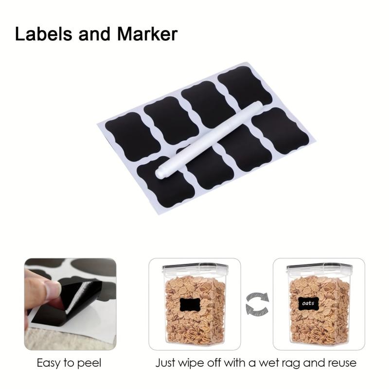 BPA Airtight Food Storage Set for Kitchen Pantry