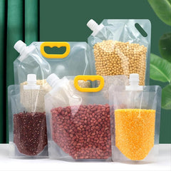 Reusable Transparent Sealed Storage Bag for Rice & Beverage