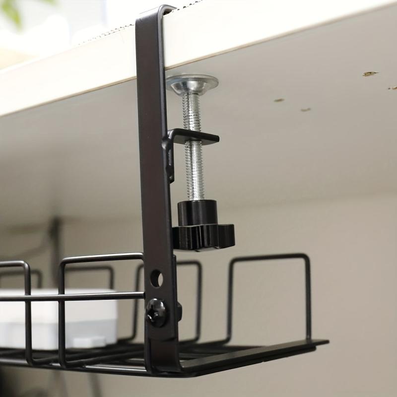 Under Desk Cable Storage Rack Wire Management Cable Tray
