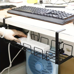 Under Desk Cable Storage Rack Wire Management Cable Tray