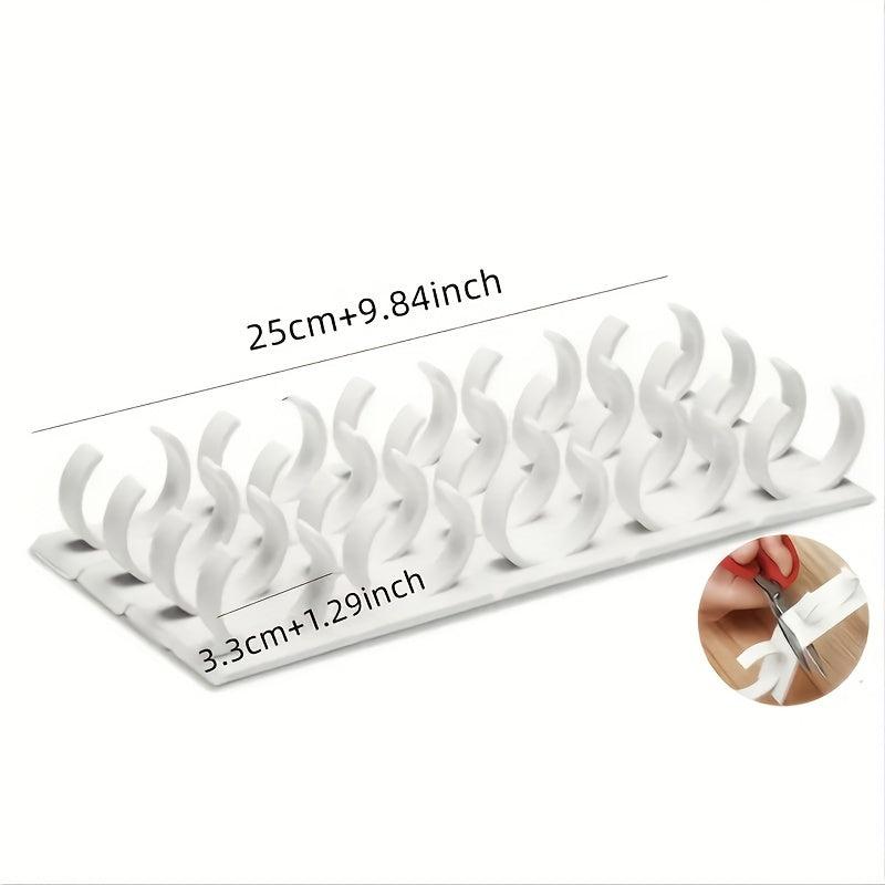 4pcs Spice Gripper Clip Strips - Universal Adhesive Spice Racks