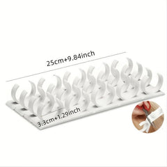 4pcs Spice Gripper Clip Strips - Universal Adhesive Spice Racks