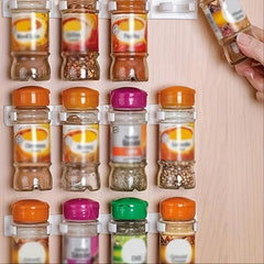 4pcs Spice Gripper Clip Strips - Universal Adhesive Spice Racks