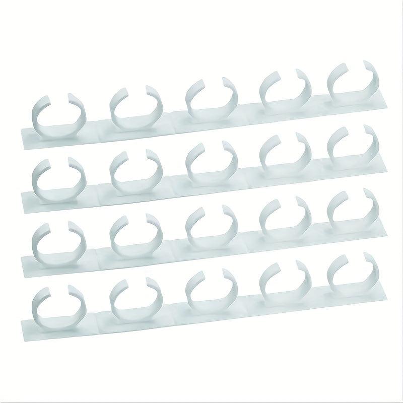 4pcs Spice Gripper Clip Strips - Universal Adhesive Spice Racks