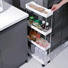 Layer Floor Shelf for Bathroom Kitchen Household Supplies