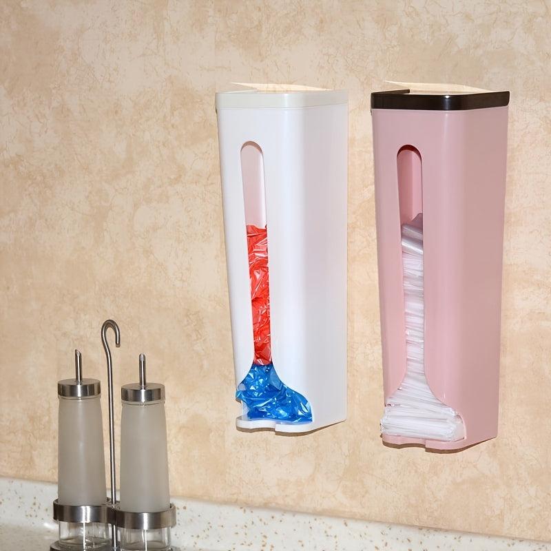 Trash Bag Dispenser Wall Mounted Garbage Bag Holder Plastic Bag Storage Box