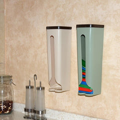 Trash Bag Dispenser Wall Mounted Garbage Bag Holder Plastic Bag Storage Box