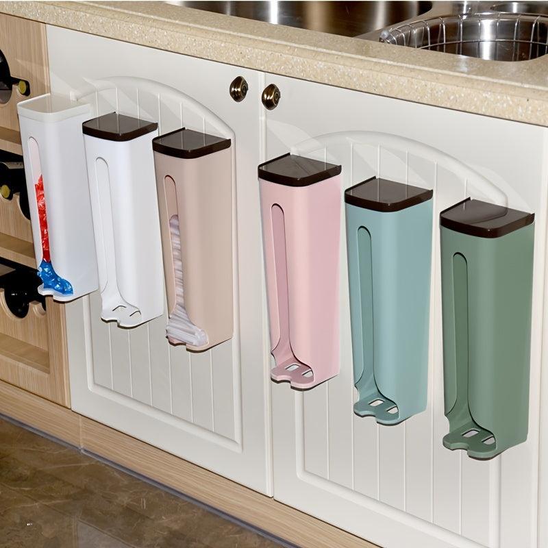 Trash Bag Dispenser Wall Mounted Garbage Bag Holder Plastic Bag Storage Box