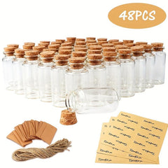 25ML Mini Glass Bottle With Cork Clear Wish Bottle Hanging