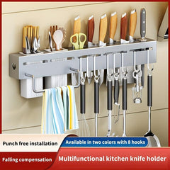Chopsticks Holder Storage Rack Wall Mounted Utensils Rack