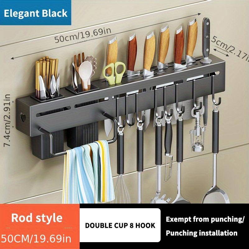 Chopsticks Holder Storage Rack Wall Mounted Utensils Rack