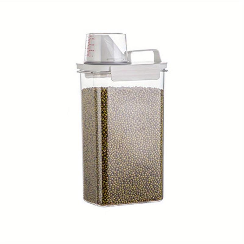 Large Clear Plastic Cereal Containers with Lids for Food Storage