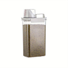 Large Clear Plastic Cereal Containers with Lids for Food Storage