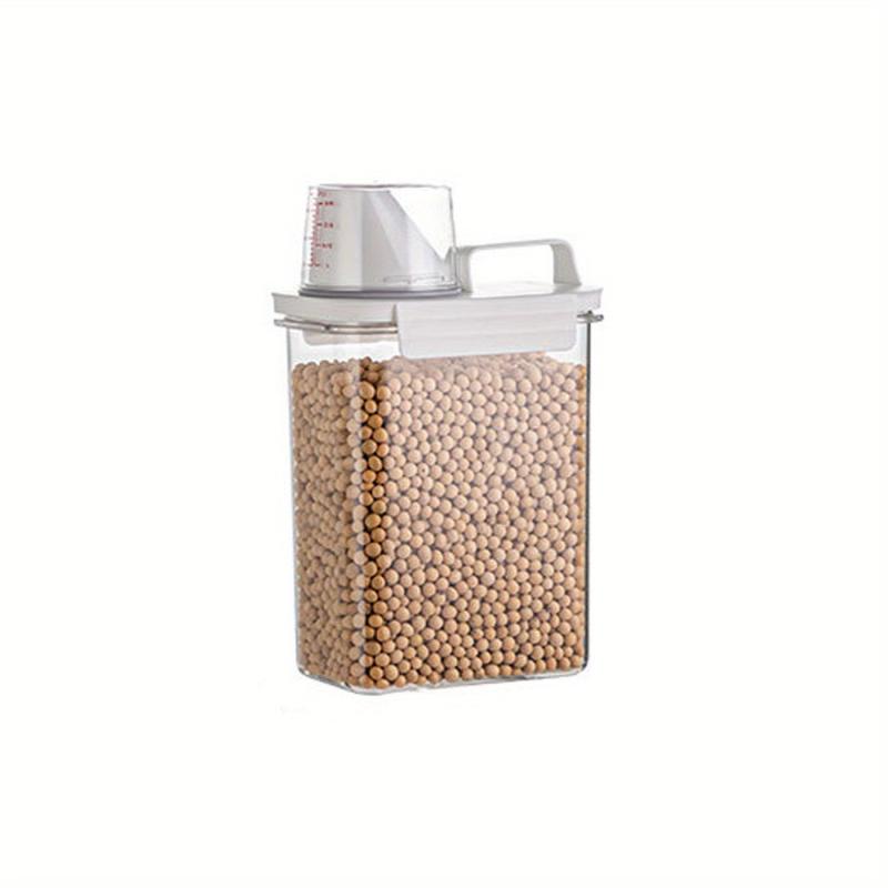 Large Clear Plastic Cereal Containers with Lids for Food Storage