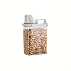 Large Clear Plastic Cereal Containers with Lids for Food Storage
