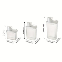 Large Clear Plastic Cereal Containers with Lids for Food Storage