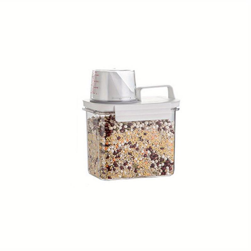 Large Clear Plastic Cereal Containers with Lids for Food Storage