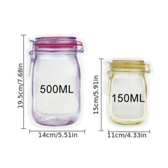 4-Piece Food Storage Freezer Ziplock Bags