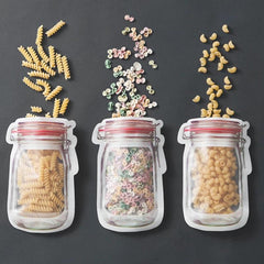 4-Piece Food Storage Freezer Ziplock Bags