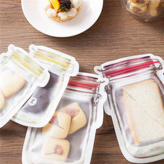 4-Piece Food Storage Freezer Ziplock Bags
