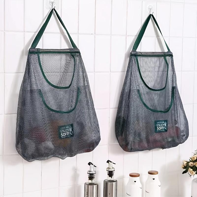 Portable Vegetable Storage Mesh Bag Kitchen Fruit Storage Mesh Bag