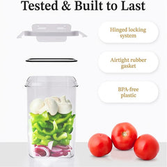 4pc Airtight Food Storage Containers, 2.0L, BPA Free, Dishwasher Safe