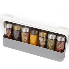 Wall Mounted Spice Organizer with Pull Out Drawer